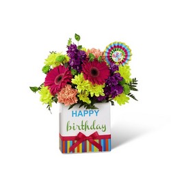 Birthday Brights Bouquet Flower Power, Florist Davenport FL